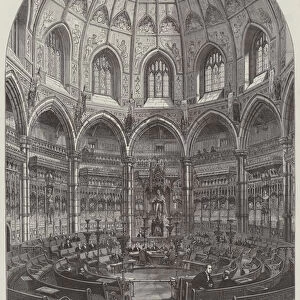 The New Council Chamber, Guildhall (engraving)
