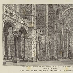 The New Roman Catholic Cathedral at Westminster (engraving)