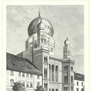 New Synagogue, Berlin, Germany (litho)