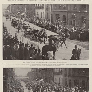 The New Viceroy of Ireland, the State Entry into Dublin, 25 September (b / w photo)