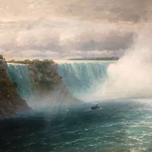 Niagara Falls par Aivazovsky, Ivan Konstantinovich (1817-1900), 1893 - Oil on canvas, 126x164 - I. Ayvasovsky National Art Gallery, Feodosiya