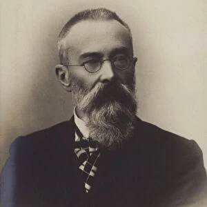Nikolai Rimsky-Korsakov, Russian composer. (b / w photo)