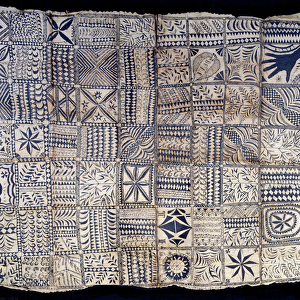 Niue Tapa Cloth, from the island of Niue, c. 1885 (pigment on bark cloth)