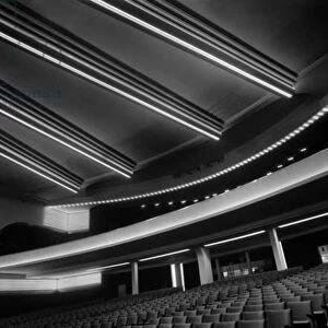 The Normandie Movie Theatre designed by Pierre de Montaut and Adrienne Gorska, Paris (b / w photo)