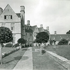 The north-east wing at Rodmarton, from The English Manor House (b/w photo)