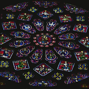 North rose window, glazed by 1234 (stained glass)