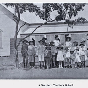 A Northern Territory School (b / w photo)