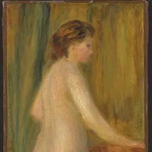Nude with bath towel, c. 1900 (oil on canvas)