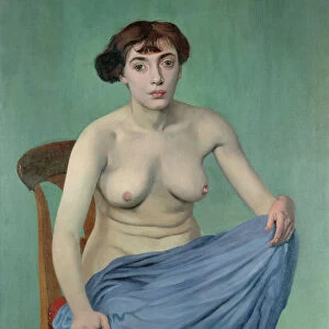 Nude in Blue Fabric, 1912