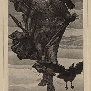Odin, the Northern God of War (engraving)