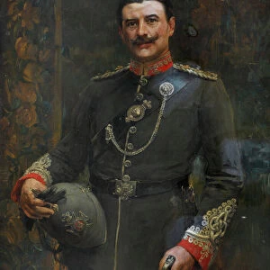 An Officer of a Volunteer Battalion, The Middlesex Regiment, 1904 circa (oil on canvas)