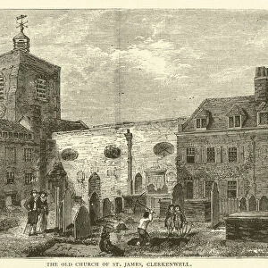 The Old Church of St James, Clerkenwell (engraving)