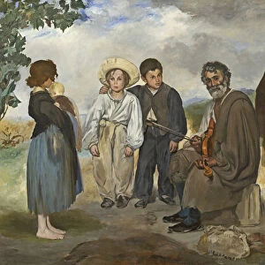 The Old Musician, 1862 (oil on canvas)