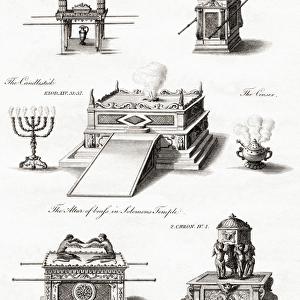Old Testament religious artifacts (engraving)