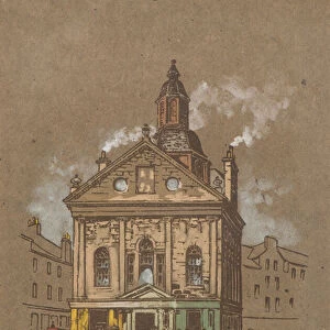 The Old Trades Hall, High Street, Dundee (hand-coloured print)