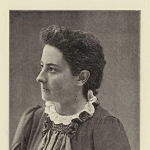 Olive Schreiner (1855-1920), 1893 (b / w photo)