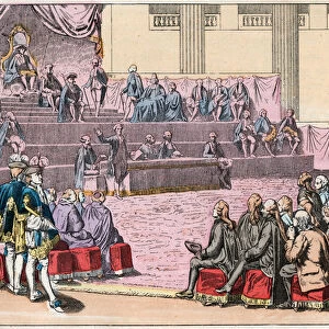 Opening of the Estates General in Versailles on 5 May 1789 bringing together the Three