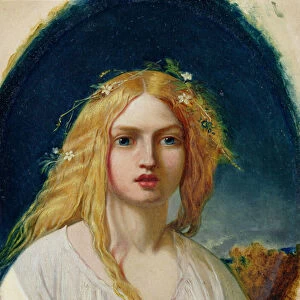 Ophelia or Evangeline (oil on panel)