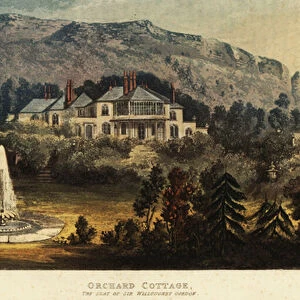 Orchard Cottage, Isle of Wight, the seat of Sir Willoughby Gordo, 1826 (engraving)