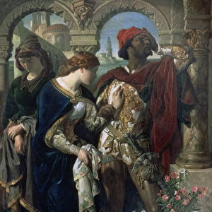 Othello, Desdemona and Emilia, 1867