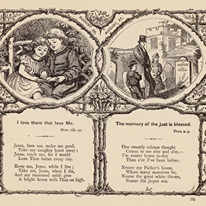 Page from the Childrens Daily Bread (engraving)