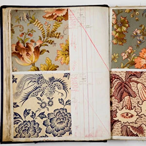 Pages from a sample book, 1890-1895 (textile & paper)