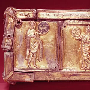 Side panel of the Domnach Airgid book shrine, Clones, County Monaghan, 8th century