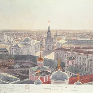 Panorama of Moscow, depicting the former Senate Palace (now the Cabinet Office)