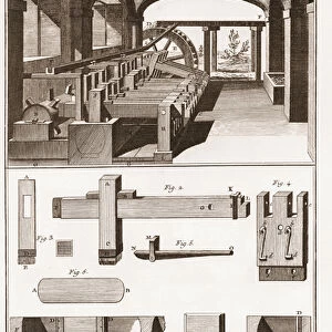 A paper mill - Stationery: Moulins a Maillets - "The Great Encyclopedie