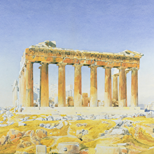 The Parthenon, c. 1834 (w / c over pencil on paper)