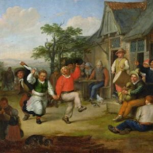 The Peasants Dance, 1678 (oil on canvas) (see also 150652)