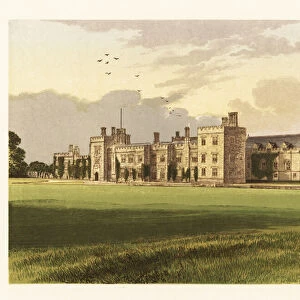 Penshurst Castle, Kent, England. 1880 (engraving)