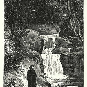 Percy Bysshe Shelley: Illustration for Alastor (engraving)