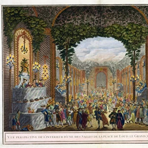 Perspective View of the Interior of one of the rooms of the Place de Louis le Grand