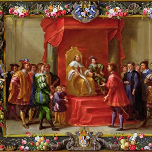 Peter IV, King of Aragon being visited by Guillaume-Raymond Moncada (oil on canvas)