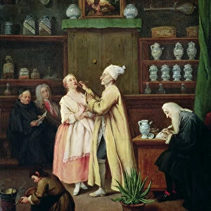 The Pharmacist (oil on canvas)