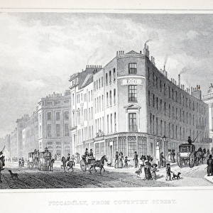 Piccadilly, from Coventry Street, from London and it
