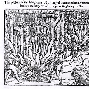 The Picture of the Hanging and Burning of Diverse Persons Counted for Lollards, in