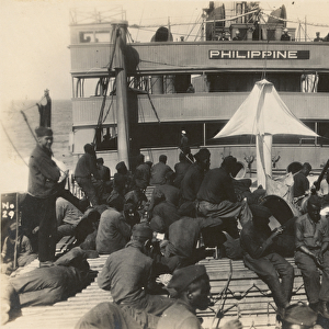 Pioneer Infantry Battalion on the troop ship U. S. S. Philippine from Brest harbor