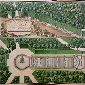 Plan of the Cascade in the Grove of Agrippina, from Gardens at Marly