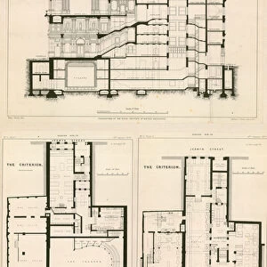 Plans of The Criterion Theatre (engraving)