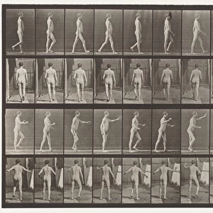 Plate 550. Locomotor Ataxia; Walking; A, Arms Down; B, Arms Up, 1885 (collotype on paper)