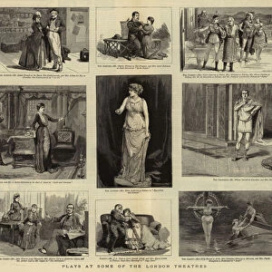 Plays at Some of the London Theatres (engraving)