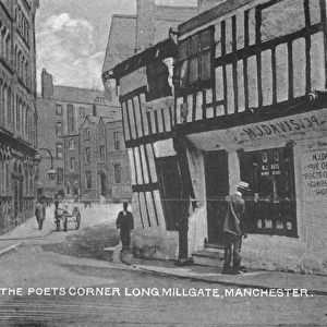 The Poets Corner, Long Millgate, Manchester, c. 1910 (b / w photo)