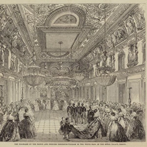 The Polonaise by the Prince and Princess Frederick-William in the White Hall of the Royal Palace, Berlin (engraving)