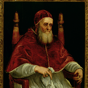 Pope Julius II (1443-1513) after a painting by Raphael, c. 1545-46 (oil on canvas)
