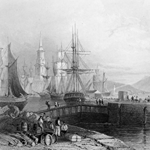 Port Glasgow, engraved by J. W. Appleton, 1841 (engraving)