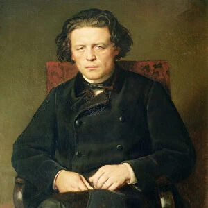 Portrait of Anton Rubinstein (1829-94) 1870 (oil on canvas)