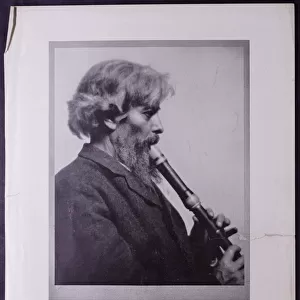 Portrait of Arnold Dolmetsch, c. 1900 (b / w photo)