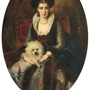 Portrait of the artists wife, Maria Alekseevna Makovskaya (nee Matavtina)